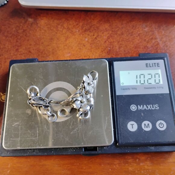 Handmade Dahlia Turquoise Sterling Silver Long Blossom Ring Size 7 Pink Purple - Picture 7 of 7